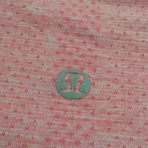 Pink race length lulumon shirt